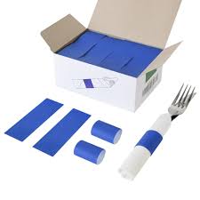 WHITE SELF-ADHERING PAPER NAPKIN BAND - (2,000/BOX)