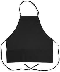 3 POCKET BIB APRON - BLACK