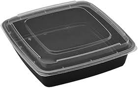 48 OZ RECTANGULAR MICROWAVEABLE CONTAINER WITH