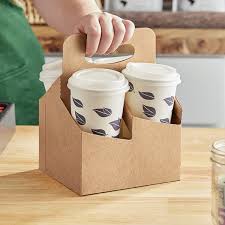 4 CUP HANDLED CARDBOARD DRINK CARRIER (200/CS)