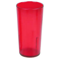 16 OZ RED STACKABLE PEBBLED TUMBLERS - 12PK