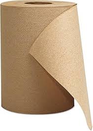 HARDWOUND PAPER TOWEL / BROWN  /8" X 700' / 6 PER CASE [BTOW]