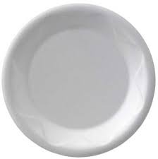 GENPAK 6" WHITE FOAM PLATE NON LAMINATED - 8/125 CASE (1000)