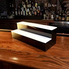BARCONIC LED LIQUOR BOTTLE SHE LF / 2 TIER / BLACK / 48" (EAC