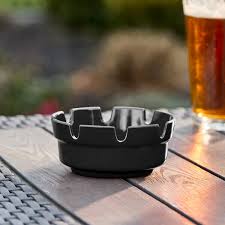 ASHTRAY / STANDARD / BLACK /  4.25" / 12 PACK