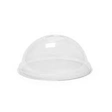 PET DOME LID W/ HOLE / FITS 16  - 24 OZ  (20/50/1,000)