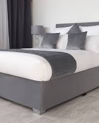 TAILORED BOX SPRING COVER / CHARCOAL GREY / KING / 78 X
