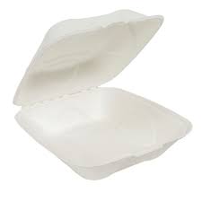 ECO-HINGE 8 X 8 / WHITE / MFPP 1 COMPARTMENT / 150 P/C (CASE)