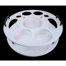 18 inch Plastic Bottle Service Tray - Holds 2 Bottles /