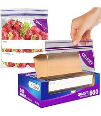 ZIP STORAGE BAG / QUART / 2 MIL / 7" X 8" / CLEAR (500/BOX