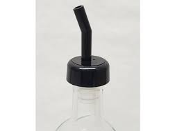 BLACK PLASTIC POUR SPOUTS (DOZEN)