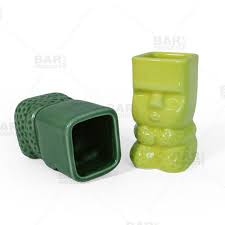 BARCONIC TIKI DRINKWARE / SHOT / GREEN / 2 OZ (EACH)