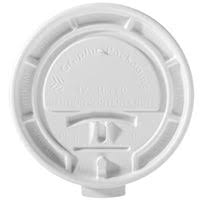FLAT HOT CUP LID / WHITE (10/1 00/1,000)
