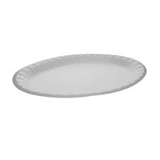 PACTIV / 10.25" FOAM PLATE / WHITE / 3 COMPARTMENT / 500