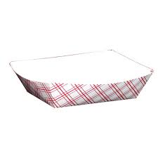 1/2 LB PAPER FOOD BASKETS, RED/WHITE (1,000/CS)