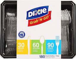 DIXIE / PLASTIC CUTLERY, HEAVYWEIGHT TEASPOON, CRYSTAL