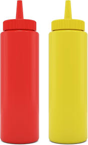 SQUEEZE BOTTLE (RED 8 OZ)