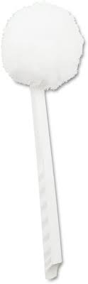 BOWL MOP / 10" HANDLE, 2" DIA. HEAD, PLASTIC, WHITE (EACH)