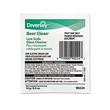 BEER CLEAN / BEER GLASS CLEANER / POWDER PACKS / .5