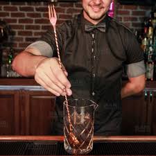 BARCONIC COPPER TRIDENT BAR SPOONS - 30 CM