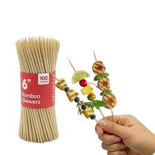 6" ECO-FRIENDLY BAMBOO SKEWER (100/PK)