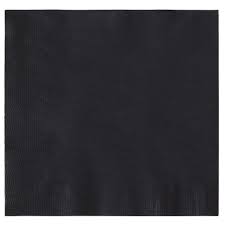 BEVERAGE NAPKIN / BLACK /  2 PLY / 1,000 PER CASE [BBNAP]