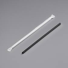 WRAPPED STRAW / BLACK (24/500/12,000) (WST)