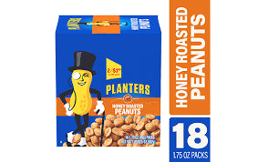 PLANTER'S HONEY ROASTED PEANUTS, 1.75 OZ PACK, 18 PER