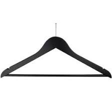 MEN'S WOOD FLAT SUIT HANGER-BALL TOP HOOK- WALNUT