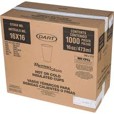 16X16G / 16 OZ DART CAFE G FOA M CUP (40/25/1,000)