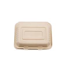9 X 6 /  BIODEGRADABLE MOLDED FIBER HINGED TRAY (250/CS)