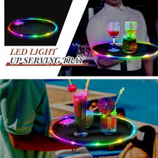 MULTICOLORED LED SERVING TRAY
