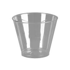 9 OZ CLEAR HARD PLASTIC TUMBLER (500/CS)