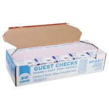 GUEST CHECK / BOARD / 50 PER CASE (CASE)