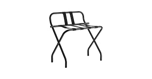LANCASTER TABLE & SEATING CHROME FOLDING LUGGAGE RACK