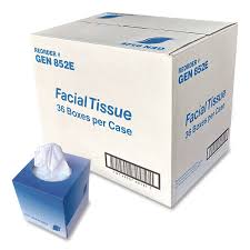 CUBE FACIAL TISSUE CUBE BOX, 2-PLY, WHITE, 85 SHEETS/BOX,