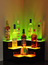 LIQUOR SHELF / 3 TIER / INSIDE CORNER / BLACK / LED (EACH)