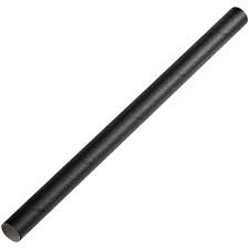8" UNWRAPPED JUMBO STRAW / BLACK (10/500/5,000) (UWST)