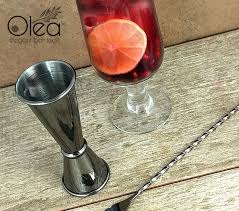 OLEA™ JAPANESE TALL JIGGER - GUNMETAL PLATED - 1 1/2OZ X 1O