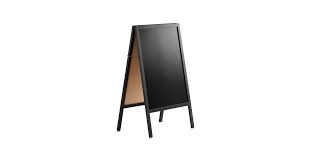 A-FRAME MARKER BOARD / SIDEWAL K SIGN / BLACK WOOD / 25 X 42