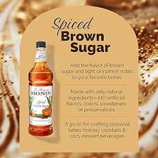 SPICED BROWN SUGAR / MONIN / 1 LITER / (4/CS)