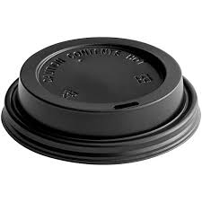 PAPER HOT CUP LID / BLACK / 8-24 OZ (1,000/CS)