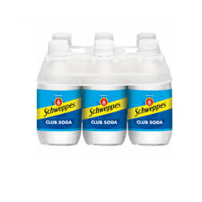 SCHWEPPS / CLUB SODA /10 OZ BOTTLES / 24 PACK (CASE)
