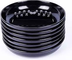 ASH TRAY - 5.5" BLACK STANDARD