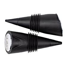 CONE WINE STOPPER- BLACK (PACK OF 2)