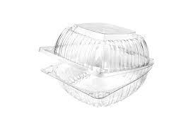 6 X 6 HINGED TRAY / CLEAR PLASTIC (500/CS)