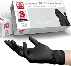 ECO NITRILE GLOVES / BLACK  / SMALL [10/100/1,000] [CASE]