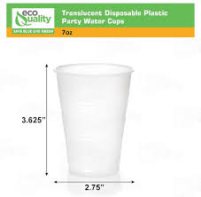 E7 / 7 OZ ECONOMY TRANSLUCENT  PLASTIC COLD CUP (25/100/2,500