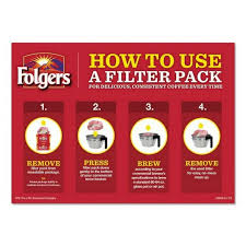 FOLGERS 4 CUP DECAF COFFEE FILTER PACKS, DECAFFEINATED,