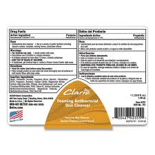 CLARIO / GOLD ANTIBACTERIAL  FOAMING SKIN CLEANSER / 1,000